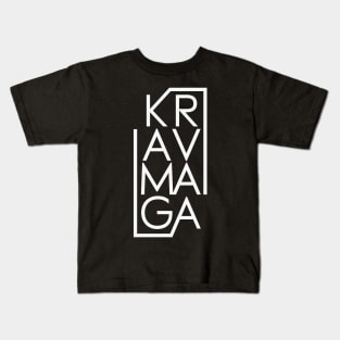 Krav Maga Brick Lettering Israeli Martial Arts Kids T-Shirt